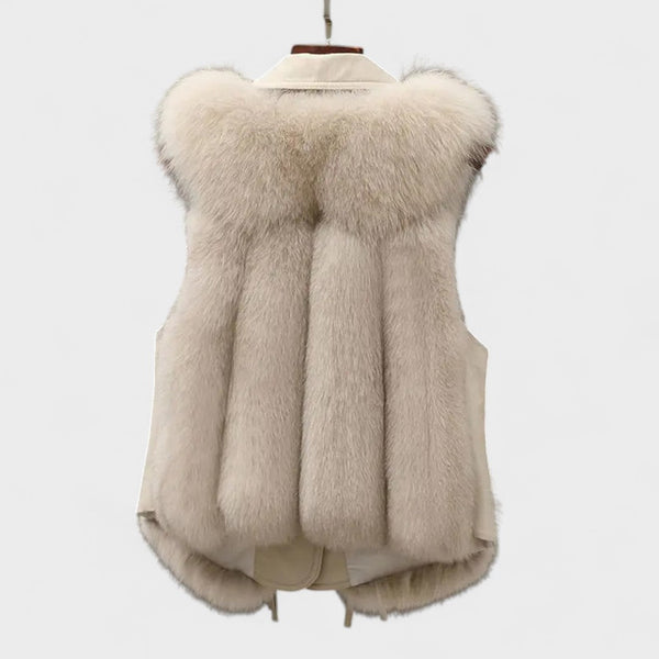 Milagros™ | Chaleco de piel elegante