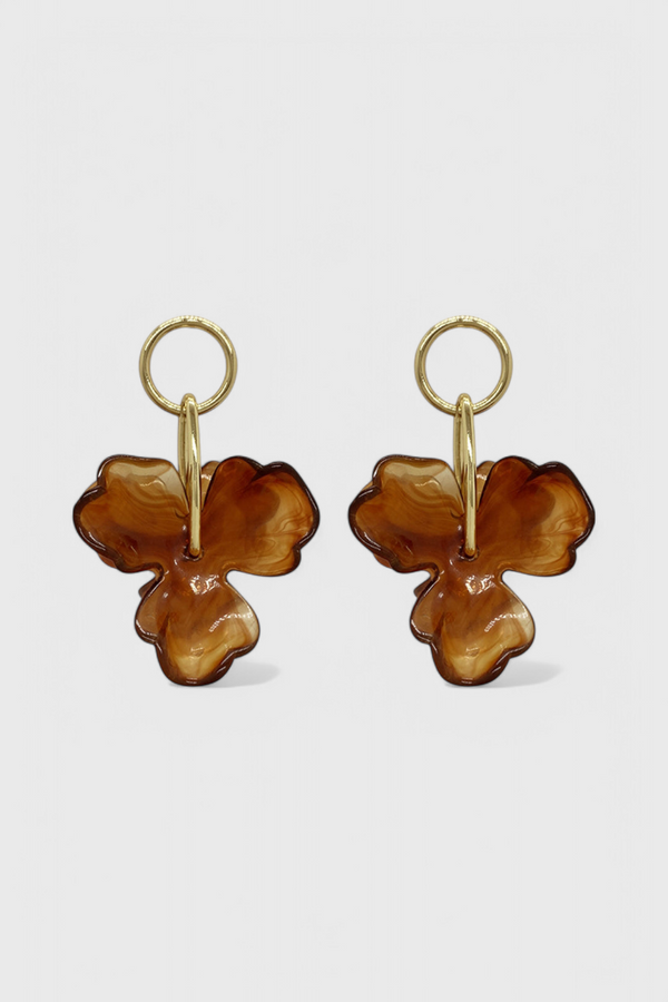 Pendientes con Colgante de Flor